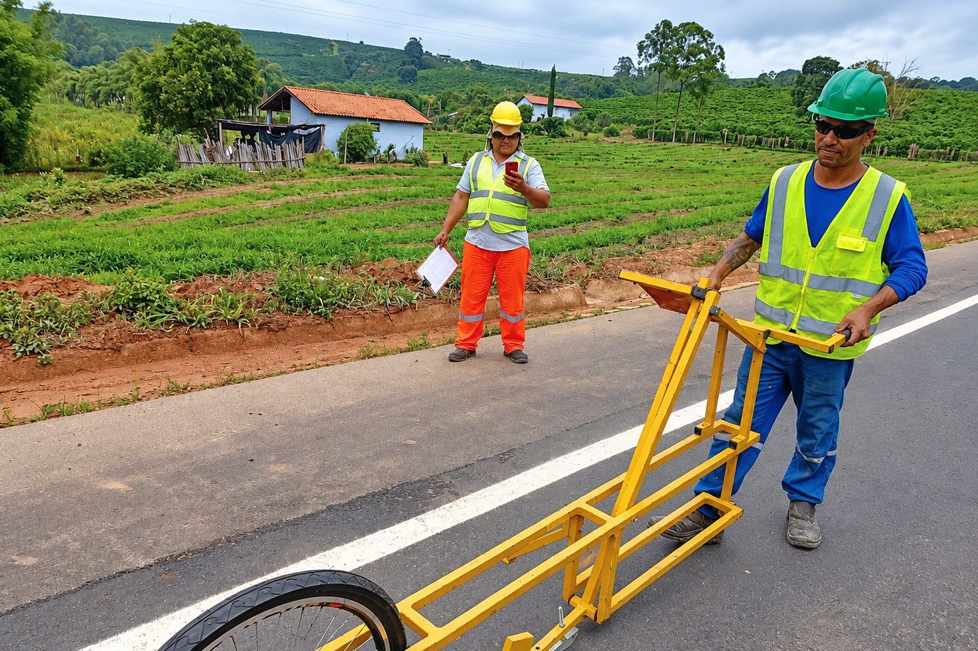 Medição de irregularidade da pista com Merlin